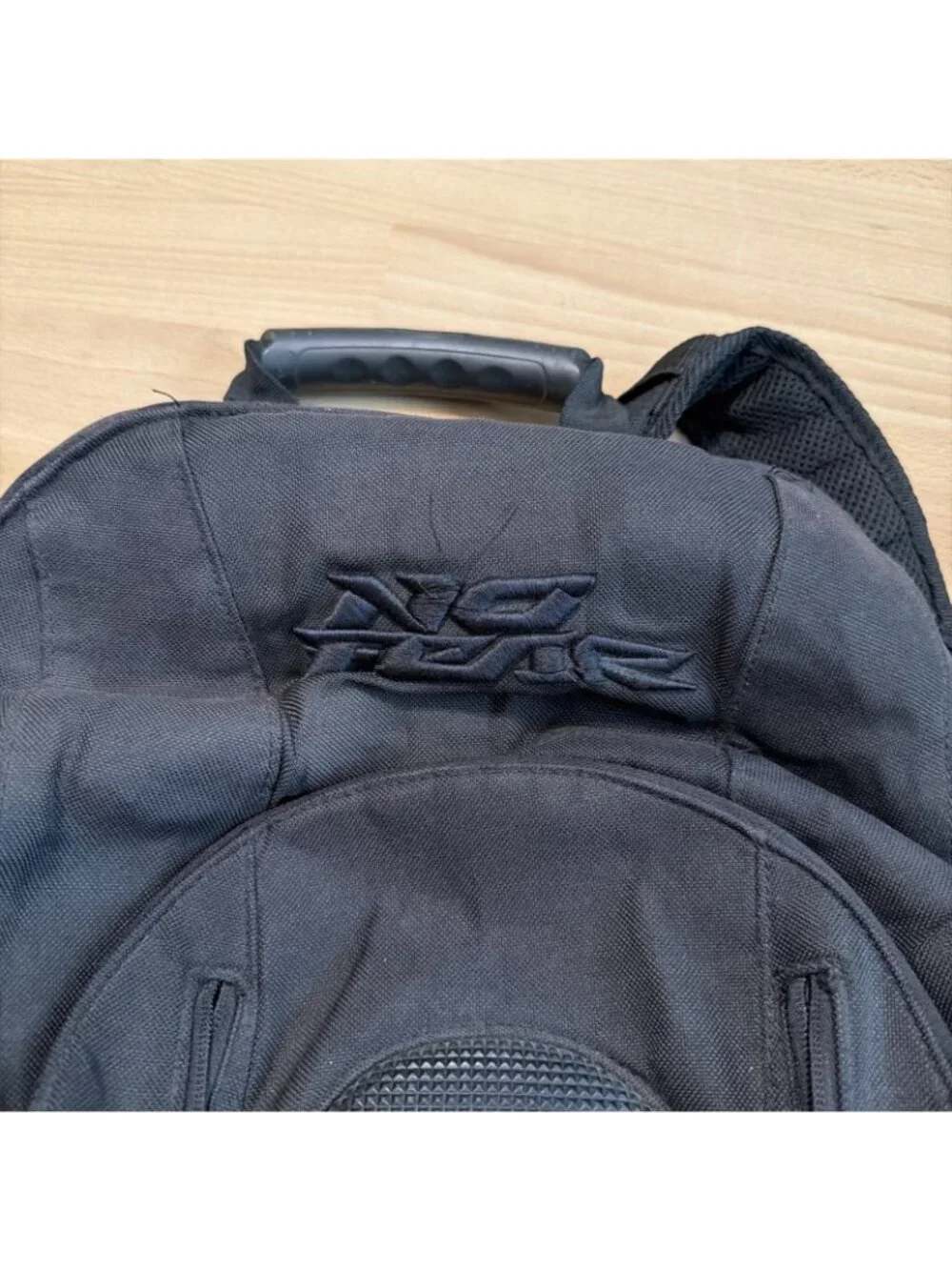 No Fear Commuter Motorcycle Black Backpack  Shield